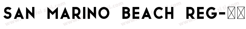San Marino Beach Reg字体转换